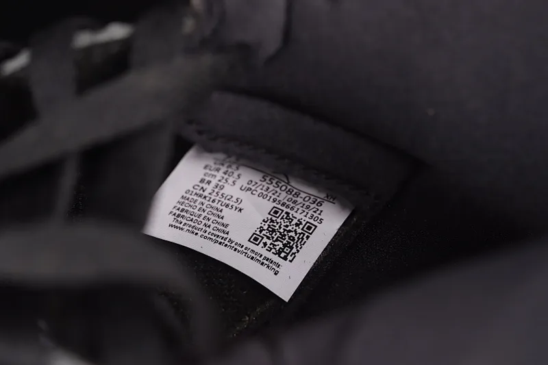 All categories Air Jordan Jordan series basketball shoes Air Jordan 1 High Pure original version Air Jordan 1 High OG "Rebellionaire" AJ1 Joe 1 black and gray banned "Rebelionaire" high-top basketball shoes 555088-036